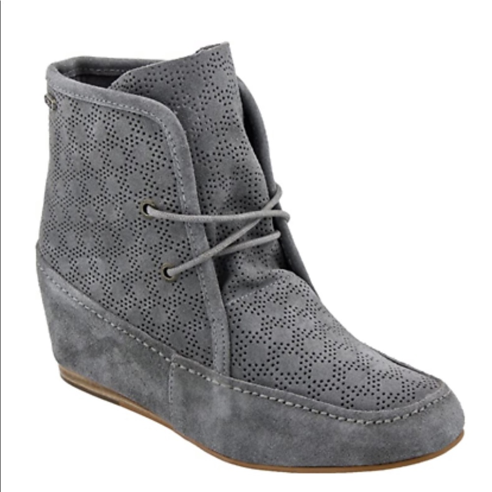 EMU leather wedge booties. Women’s size 8. NWOT